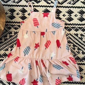 Carter's Pink Dress with Ice Cream Design